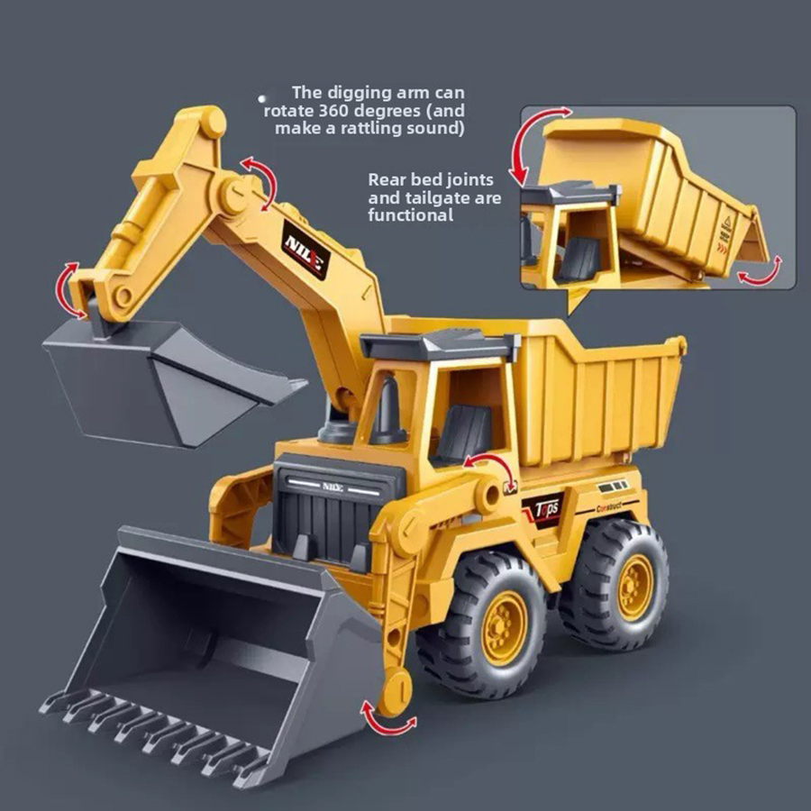 Model Kit Excavator - 1 pièce Modèle de camion-chargeuse jouet,