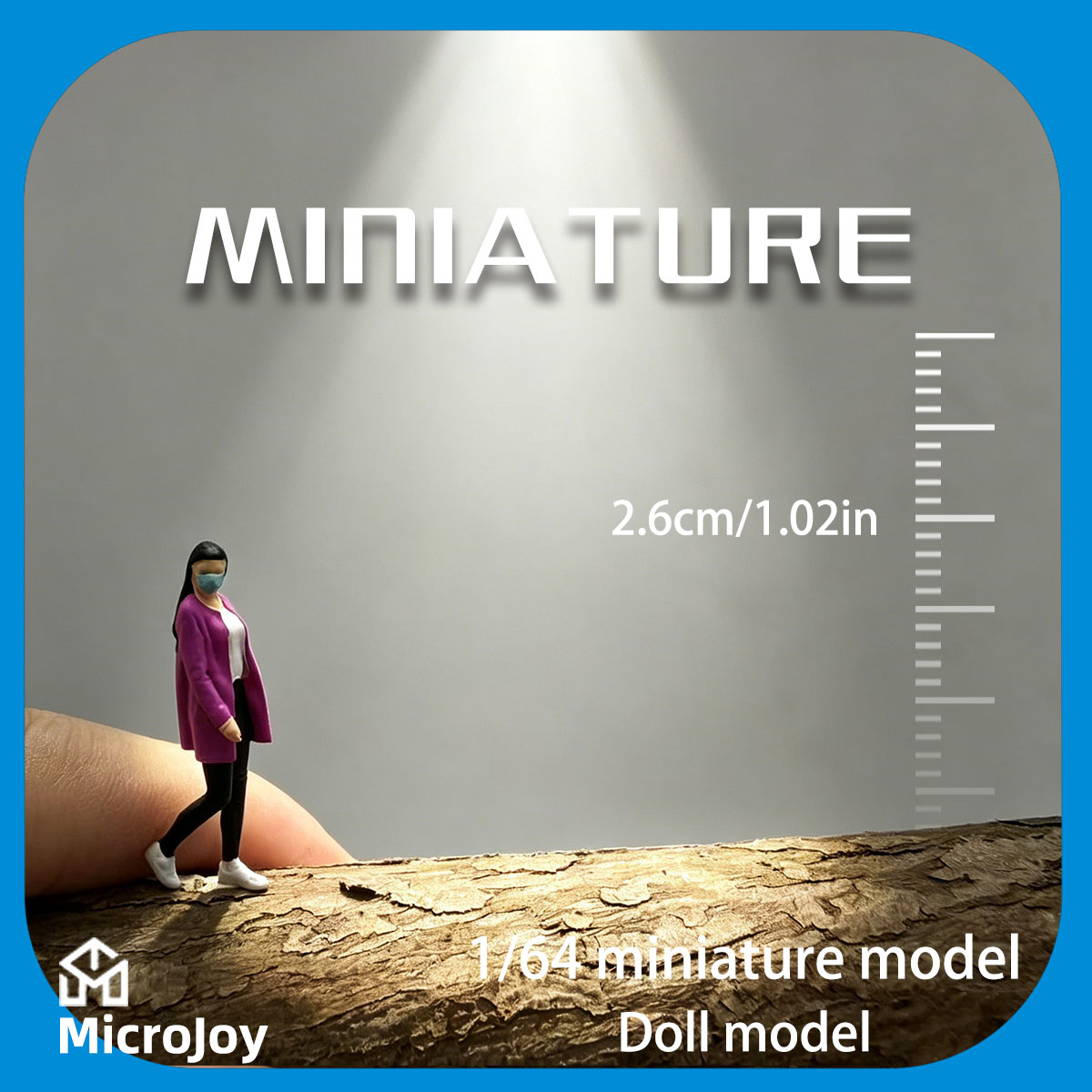 Model Kit Train - Figurine miniature à l'échelle 1:64, figurine