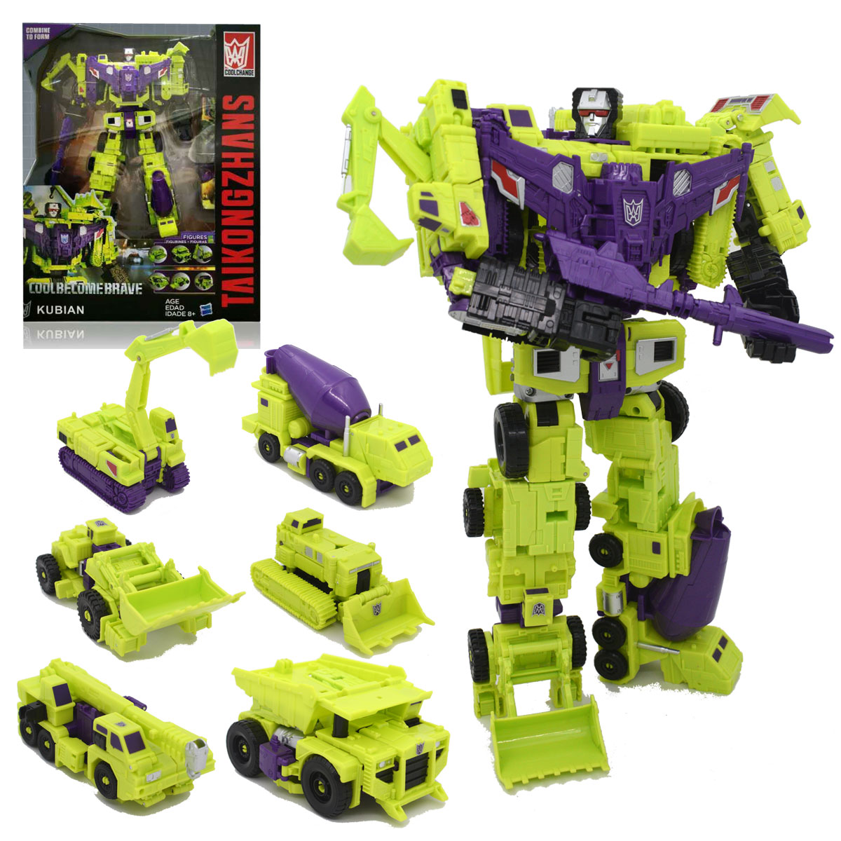 Model Kit Transformers - HZX 6In1 dévastateur Haizhixing Transformation jouets