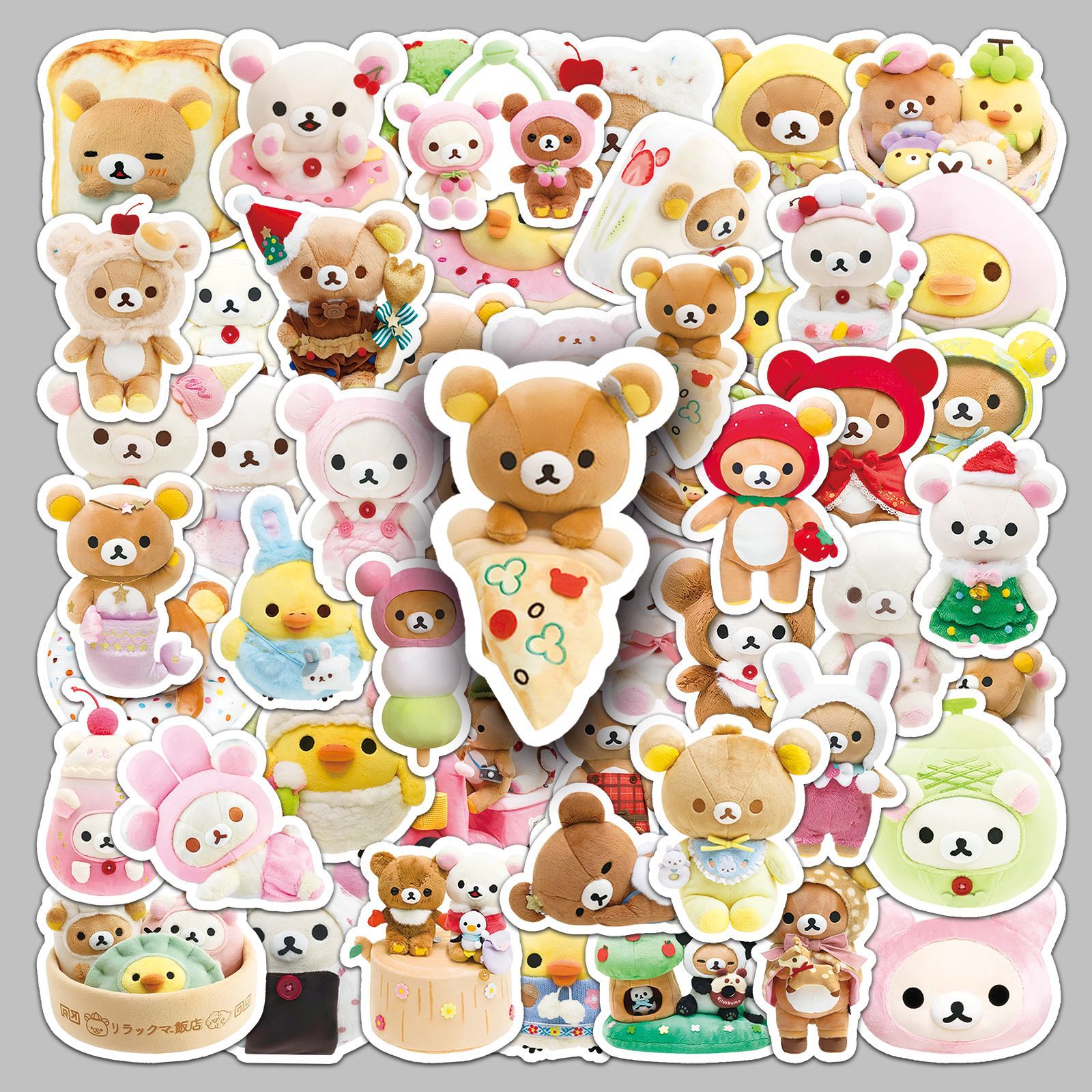 Model Kit Decals - 54 autocollants esthétiques Rilakkuma mignons pour