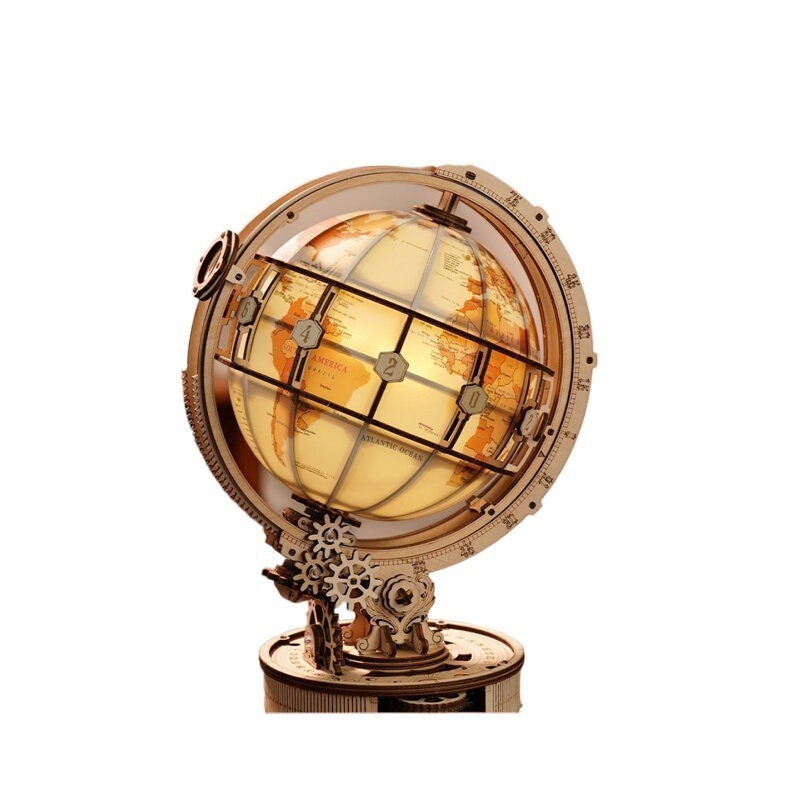 Model Kit Wood - Kit de construction de globe terrestre