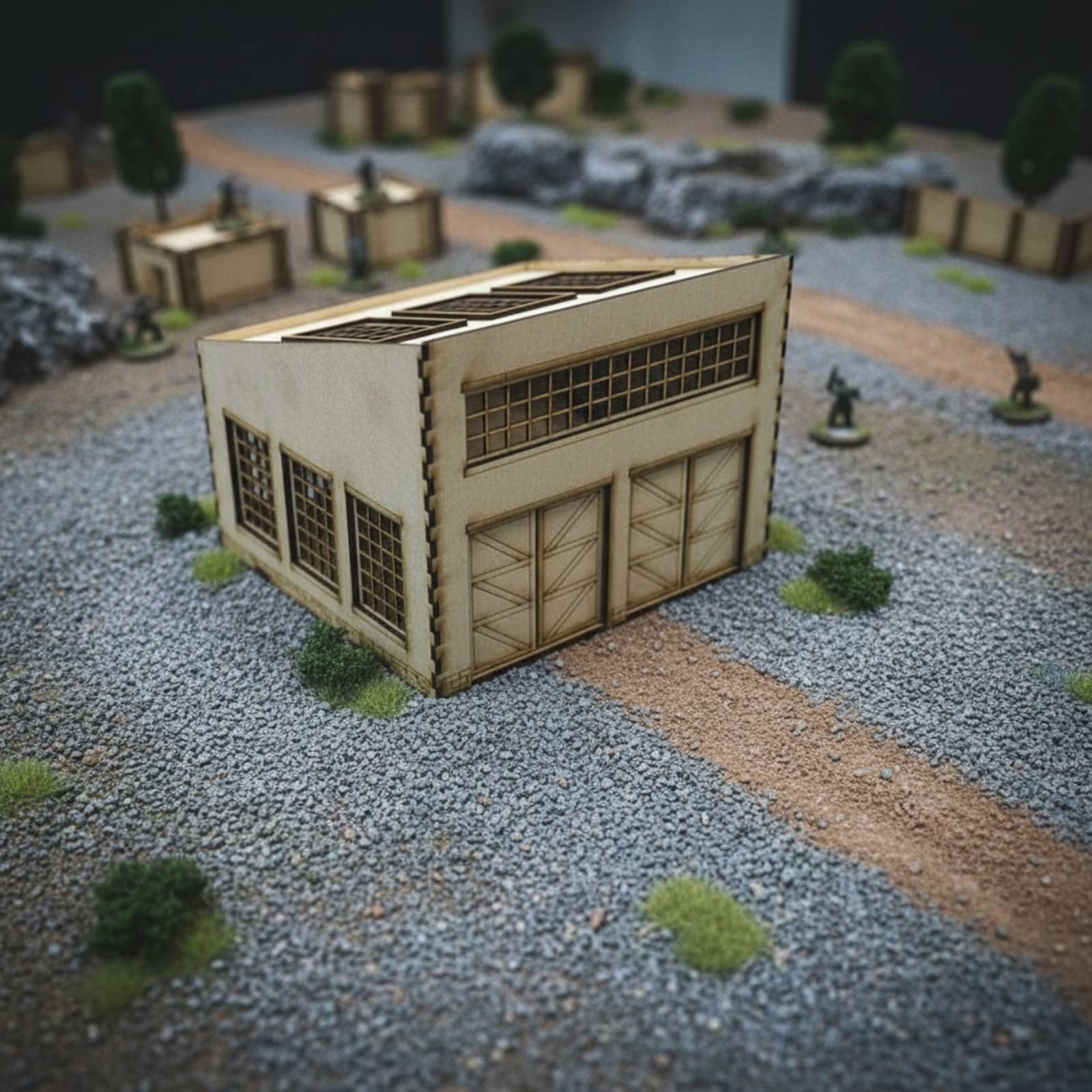 Model Kit Wood - Maquette d'usine de réparation de véhicules