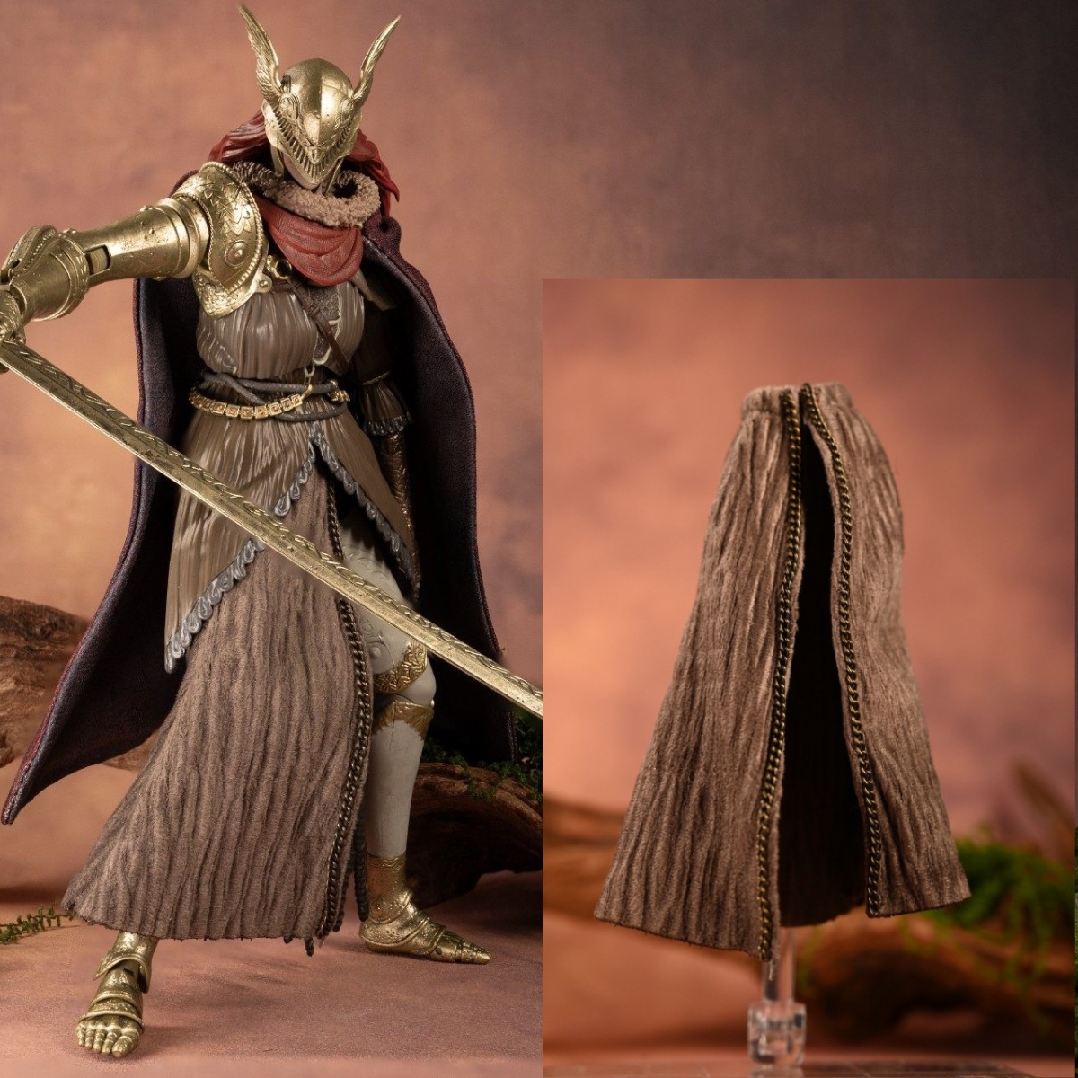 Model Kit Valkyrie - 【Vêtements uniquement】 Mini-jupe marron artisanale à