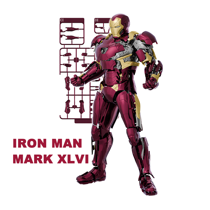 Model Kit Iron Man Mark 50 - Figurine d'anime Fondjoy Iron Man MK46,