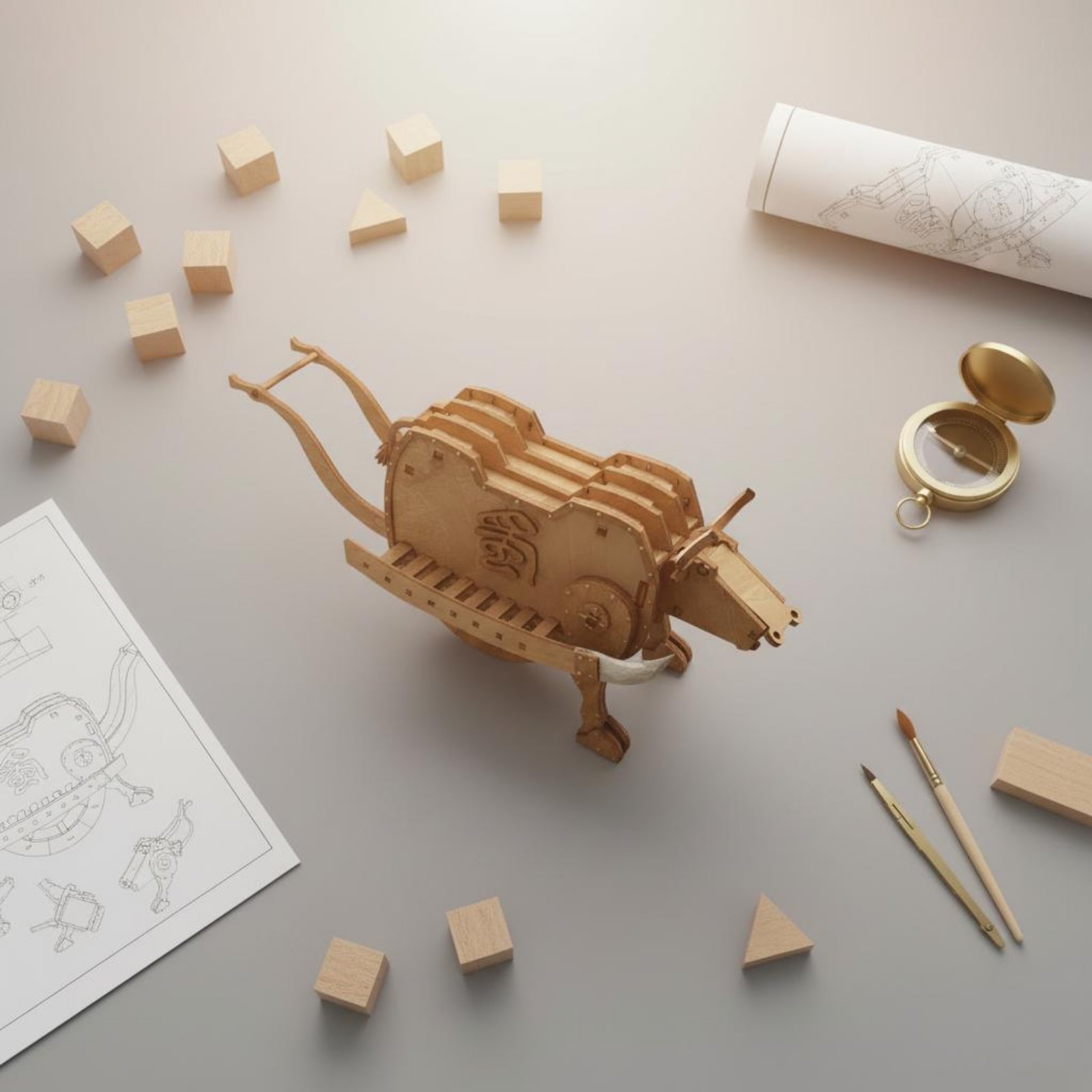 Kit de montage en bois Zhuge L - Model Kit Wood avis et prix
