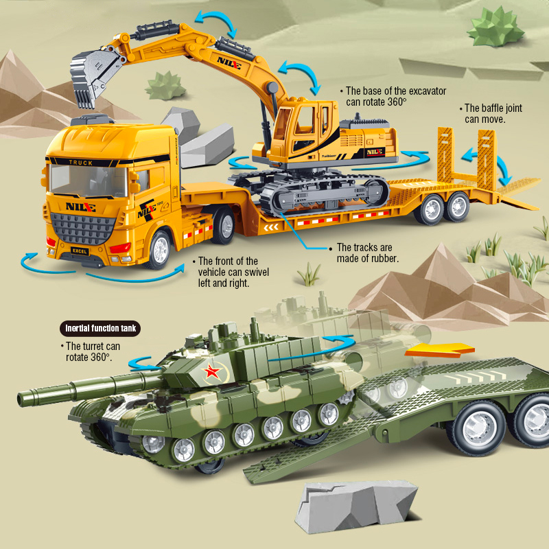 Camion porte-conteneurs semi-r - Model Kit Excavator avis et prix