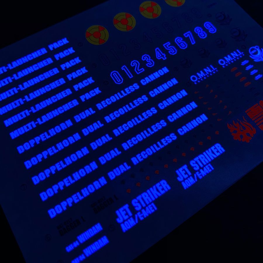 Autocollants fluorescents de h - Model Kit Decals avis et prix