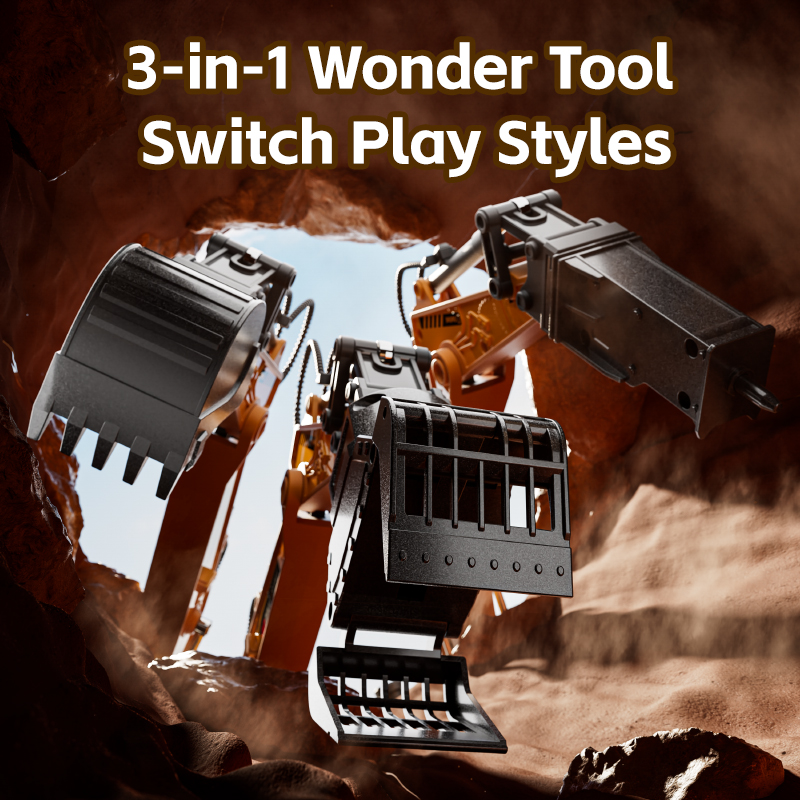 Excavatrice RC 14 canaux 3 en  - Model Kit Excavator avis et prix