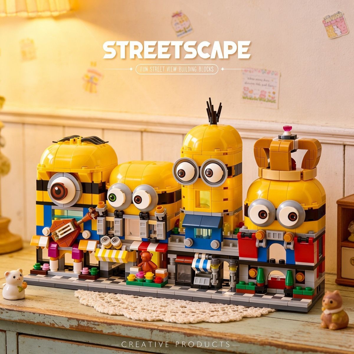 Figurine 3D 4-en-1 Minions Sér - Model Kit Decals avis et prix
